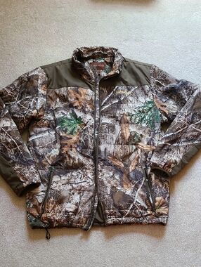 Men's Camouflage Puffer Jacket - Lincoln - Brown/Green